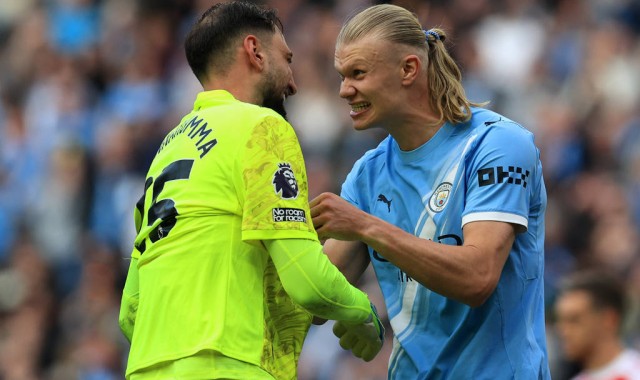 英超-哈兰德破门多纳鲁马送礼 曼城2-1阿森纳距对手3分